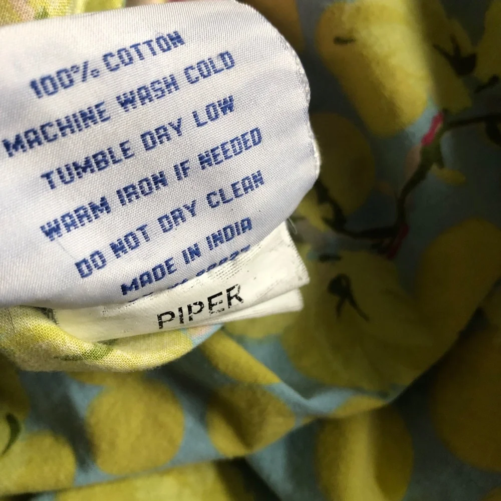 Pine Cone Hill Duvet Cover Full Queen Pink Rose Piper Cottage Floral Blue Yellow